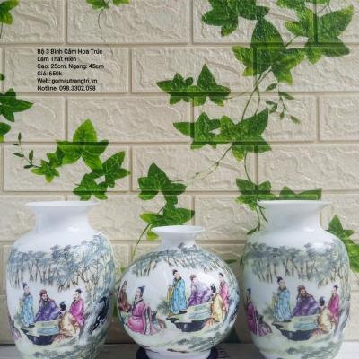 Bộ 3 bình cảnh cắm hoa - giá rẻ vô địch